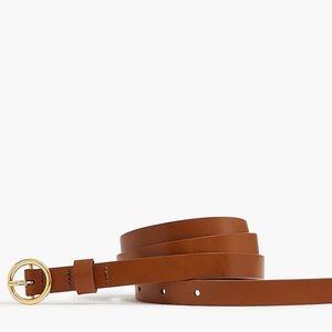 J-Crew Bonded Italian Leather Brown Belt